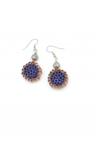 Round Paper Bead Earrings Round Paper Bead Earrings